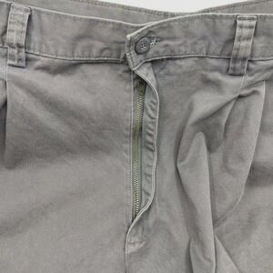 Woolworths Mens Chino Shorts Green Pleated Pockets Pure Cotton 40